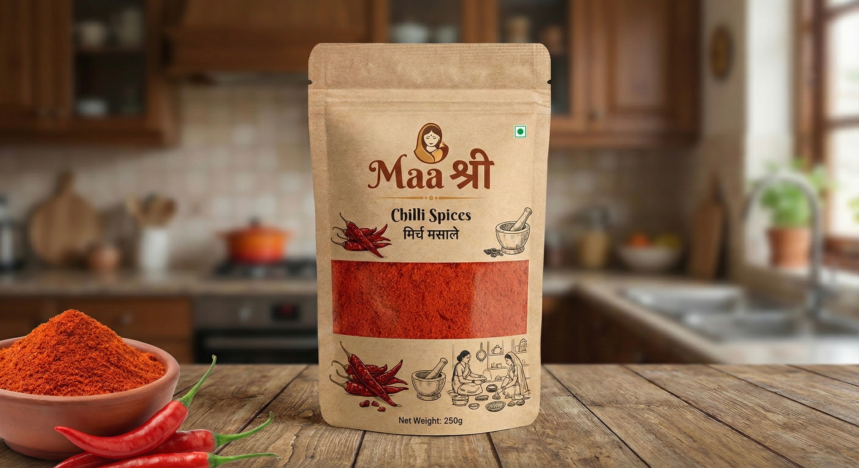 chili spices powder 250 gram