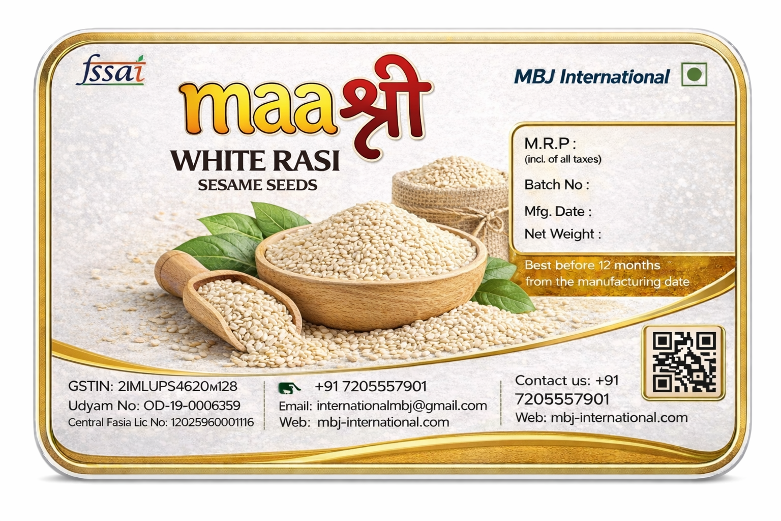 maaश्री White Sesame Seed (100 g)