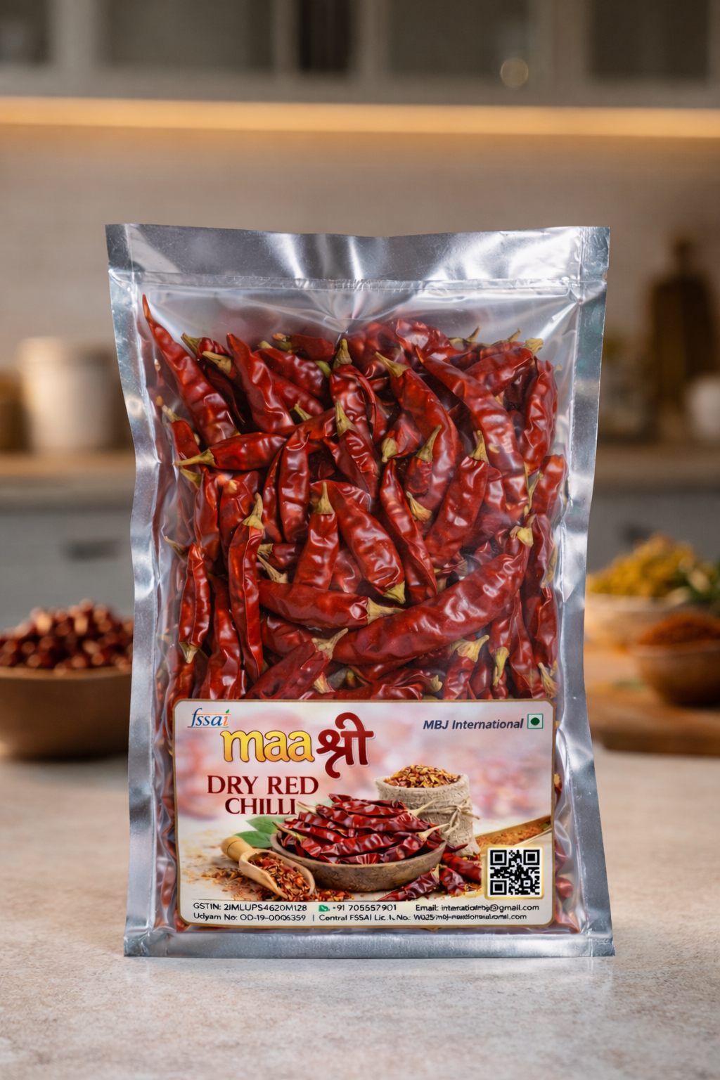 maaश्री Dry Red Chilli | Stemless | Sortex Cleaned (100 g)